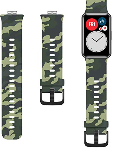 Shieranlee Armbänder kompatibel mit Huawei Watch Fit Armband, weiches Silikon, Sport-Ersatzarmband für Huawei Watch Fit Smartwatch von Shieranlee