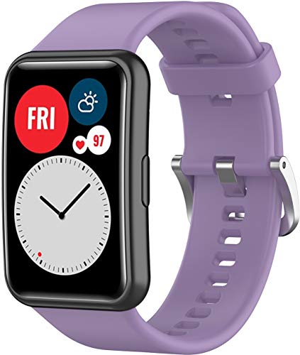 Shieranlee Armbänder kompatibel mit Huawei Watch Fit Armband, weiches Silikon, Sport-Ersatzarmband für Huawei Watch Fit Smartwatch Shieranlee Armbänder kompatibel mit Huawei Watch Fit Armband, weiches Silikon, Sport-Ersatzarmband für Huawei Watch Fit Smartwatch von Shieranlee