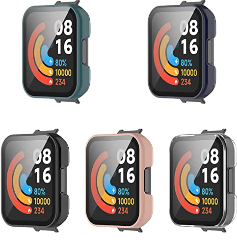 Shieranlee Hüllen kompatibel mit Xiaomi Redmi Watch 2 lite Hülle,TPU Displayschutzfolie Armor Shell Schutzhülle für Xiaomi Redmi Watch 2 lite Smartwatch von Shieranlee