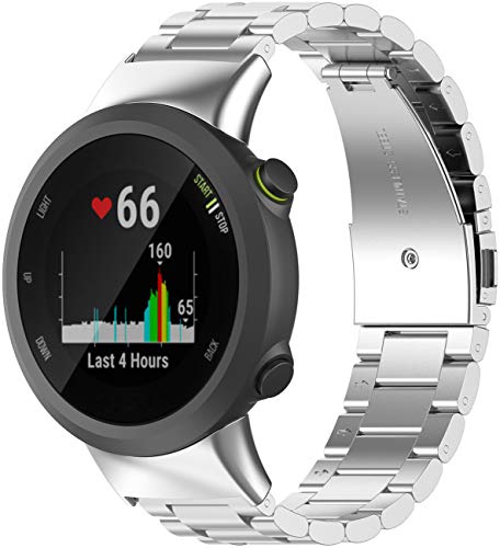 Shieranlee Metall-Armbänder kompatibel mit Garmin Forerunner 45,Ersatz-Edelstahl-Armband für Forerunner 45/Swim 2 Smartwatch Shieranlee Metall-Armbänder kompatibel mit Garmin Forerunner 45,Ersatz-Edelstahl-Armband für Forerunner 45/Swim 2 Smartwatch von Shieranlee