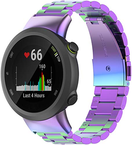 Shieranlee Metall-Armbänder kompatibel mit Garmin Forerunner 45,Ersatz-Edelstahl-Armband für Forerunner 45/Swim 2 Smartwatch Shieranlee Metall-Armbänder kompatibel mit Garmin Forerunner 45,Ersatz-Edelstahl-Armband für Forerunner 45/Swim 2 Smartwatch von Shieranlee