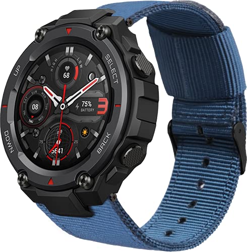 Shieranlee Nylon NATO Watch Armbänder kompatibel mit Amazfit T-Rex pro Armband,Replacement Ersatz-Armband für Amazfit T-Rex Smartwatch, Military Standard Certified, Tough Body, GPS von Shieranlee