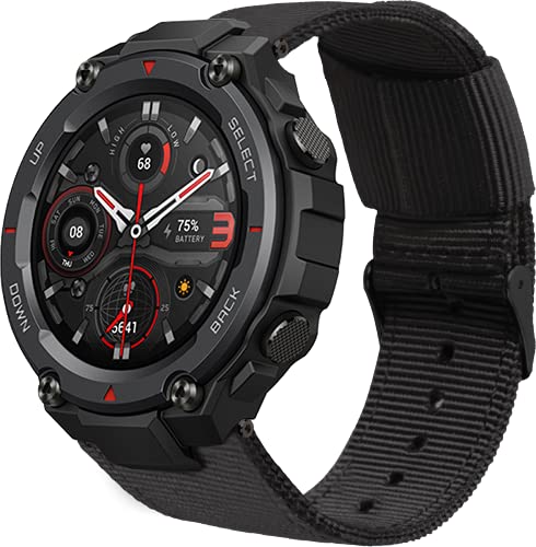 Shieranlee Nylon NATO Watch Armbänder kompatibel mit Amazfit T-Rex pro Armband,Replacement Ersatz-Armband für Amazfit T-Rex Smartwatch, Military Standard Certified, Tough Body, GPS von Shieranlee