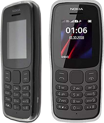 Shieranlee Schutzhülle für Nokia 106 Dual SIM 2018,Clear Gel Premium Transparent Soft Hülle Case Silicone TPU Cover Bumper für Nokia 106 Dual SIM 2018 von Shieranlee