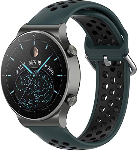 Shieranlee Strap Compatible with Huawei Watch GT2 PRO Armband,Soft Silicone Band Replacement Armband für YAMAY SW022,Imilab kw66, haylou RT LS05S, one Plus Shieranlee Strap Compatible with Huawei Watch GT2 PRO Armband,Soft Silicone Band Replacement Armband für YAMAY SW022,Imilab kw66, haylou RT LS05S, one Plus von Shieranlee
