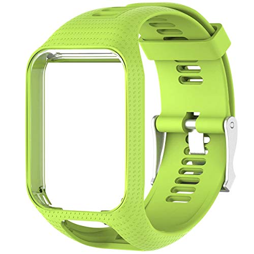Shieranlee Uhrenarmband kompatibel for Tomtom Watch, Uhrenarmband Silikon Uhrenbänder für Tomtom Runner 2/ Runner 3/ Spark/Golfer 2 Sports GPS Running Smartwatch von Shieranlee