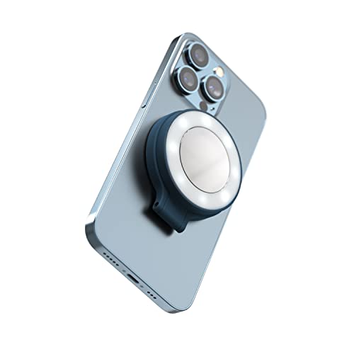 ShiftCam SnapGrip – Mobiler Batteriegriff mit kabellosem Auslöser – Magnetische Halterung lässt sich an jedem Telefon anbringen – integrierte Powerbank mit kabellosem Qi-Laden (Abyss Blue, SnapLight) von ShiftCam
