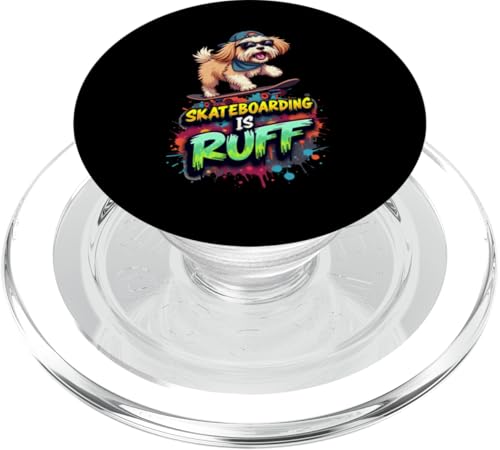 Lustiges Skateboard-Geschenk für Shih Tzu Hundebesitzer PopSockets PopGrip für MagSafe Lustiges Skateboard-Geschenk für Shih Tzu Hundebesitzer PopSockets PopGrip für MagSafe von Shih Tzu Fun Designs