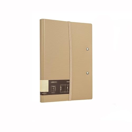 Schnellhefter A5A4 Faltbarer Ordner Multifunktionaler horizontaler Schreibblock Geschäftsinformationen Organisationsordner Fächermappe(Bruin) von Shihan-2015
