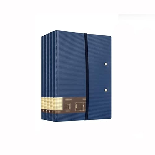 Schnellhefter Faltbarer Ordner, A5/A4, multifunktionaler horizontaler Schreibblock, Ordner zur Organisation von Geschäftsinformationen, 5 Stück Fächermappe(Blue) von Shihan-2015