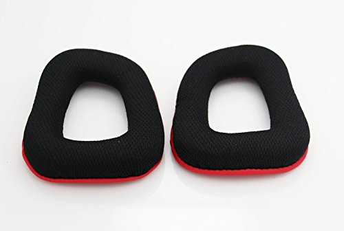 Shinecozy Premium Kopfhörer Ohrpolster Kunstleder Schaumstoff-Ohrkissen, Headset Ohrpolster Ersatzteile (For Logitech G35 Black) von ShineCozy