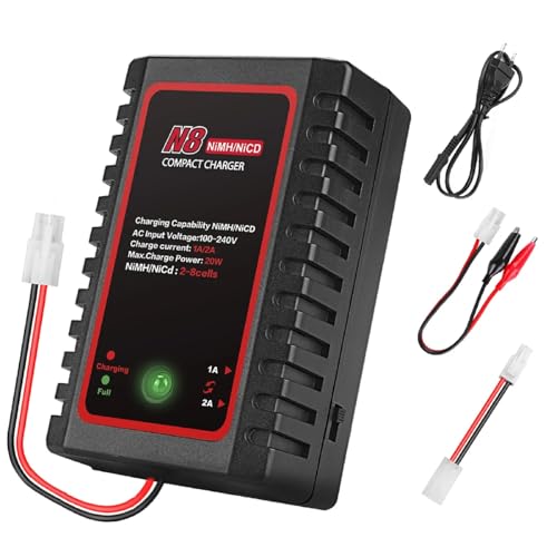 Shinekoo B3 Lipo Batterieladegerät für 2s-3s LiPo Batterie, N8 Nimh Nicd RC Battery Balance Schnellladegerät (100-240V) für RC Quadcopter RC Drohne Auto Boot Airsoft Gun von Shinekoo