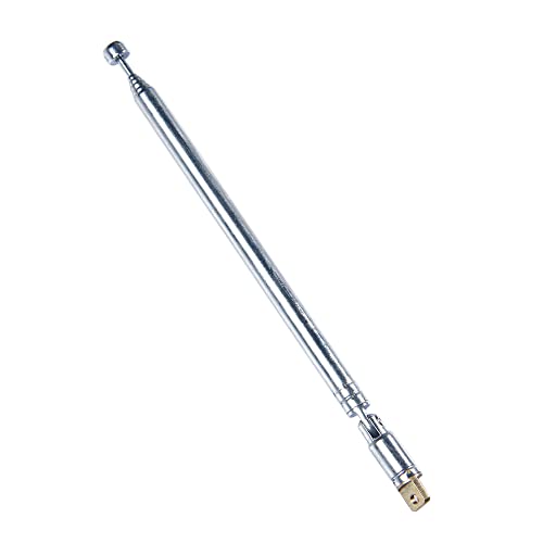 Teleskopantenne, 49 cm, 6 Abschnitte, Ersatz für FM-Radio, TV, RC, Autosteuerung, Sender, Controller, Autoantenne, 2 Stück Teleskopantenne, 49 cm, 6 Abschnitte, Ersatz für FM-Radio, TV, RC, Autosteuerung, Sender, Controller, Autoantenne, 2 Stück von Shinekoo