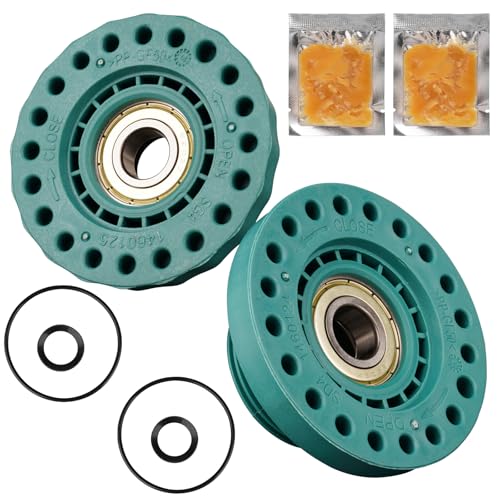 Lagerung Lagersatz für AEG/Elеctrolux/Zanker/Zanussi 4071430963 4055070751, Waschmaschine Lagersatz Ersatz Waschmaschine Toplader (left+right) von Shinemond