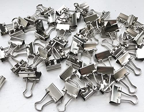 15 mm, kleines, silberfarbenes Metalldesign, Foldback-Clips, Bürobinderklemmen, Clips, Farbe, 60 Stück 15 mm, kleines, silberfarbenes Metalldesign, Foldback-Clips, Bürobinderklemmen, Clips, Farbe, 60 Stück von Shineone
