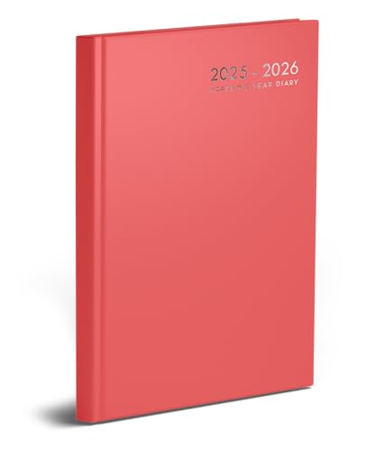 Schülerkalender 2025–2026, A5, Wochenansicht, fester Einband, Schule, Büro, Mitte Jahr, Lehrer, Schüler, gebunden, Rosa Schülerkalender 2025–2026, A5, Wochenansicht, fester Einband, Schule, Büro, Mitte Jahr, Lehrer, Schüler, gebunden, Rosa von Shineone