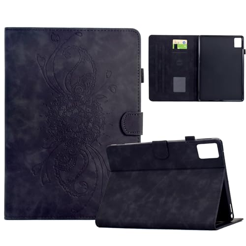Shinhangtai Hülle für Lenovo Tab M11 2024 (TB-330FU/TB-331FC), Mandala Schutzhülle Flip Book Cover mit PU Leder Klapphülle für Lenovo M11 Tablethülle - Schwarz von Shinhangtai