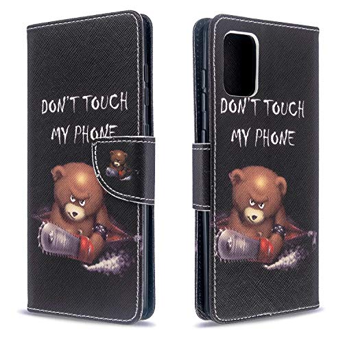 ShinyCase PU Leder Hülle für Samsung Galaxy A51,Geldbörsen-Etui Flip Case Netter Schutzhülle Stand Folio Hülle Etui Scratch Fächern Karten Handyhülle für Galaxy A51,Don't Touch My Phone ShinyCase PU Leder Hülle für Samsung Galaxy A51,Geldbörsen-Etui Flip Case Netter Schutzhülle Stand Folio Hülle Etui Scratch Fächern Karten Handyhülle für Galaxy A51,Don't Touch My Phone von ShinyCase