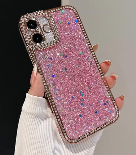 Shinymore Glitzer-Schutzhülle für iPhone 14 Plus/15 Plus, glänzend, mit Kristallen, glitzernden Strasssteinen, glänzend, weich, schlank, Schutzhülle für Damen und Mädchen, Rosa Shinymore Glitzer-Schutzhülle für iPhone 14 Plus/15 Plus, glänzend, mit Kristallen, glitzernden Strasssteinen, glänzend, weich, schlank, Schutzhülle für Damen und Mädchen, Rosa von Shinymore