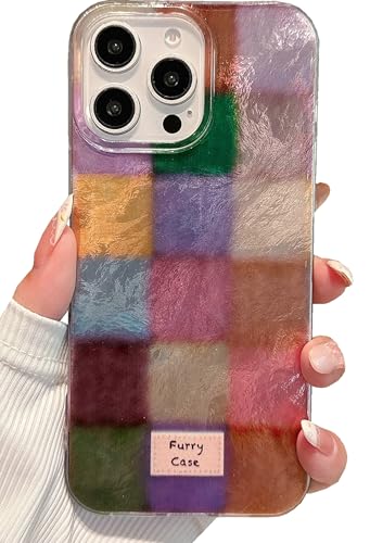 Shinymore Schutzhülle für iPhone 16 Pro, niedlich, bunt, glitzernd, Blockmuster, stoßfest, für Damen und Mädchen Shinymore Schutzhülle für iPhone 16 Pro, niedlich, bunt, glitzernd, Blockmuster, stoßfest, für Damen und Mädchen von Shinymore
