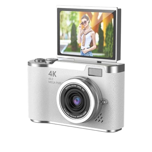 HD-Digitalkamera, 6,1 cm (2,4 Zoll), High-Definition-Display, wiederaufladbare Kameras, 180-Grad-Flip-Kamera, Erwachsenen-F4F7-Bildschirm, Beginn Selfile für Kinder von Shinyruo