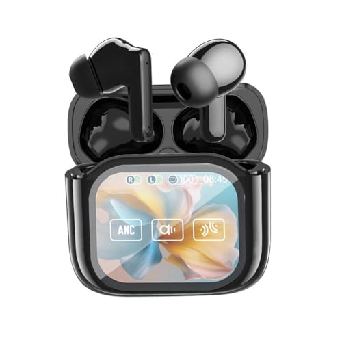 Shinyruo LCD Bildschirm Earbuds Earbuds Bluetooth Noise 5.4 Kopfhörer In Ear ENC Noise C USB T1K3 Kopfhörer Cancelling von Shinyruo