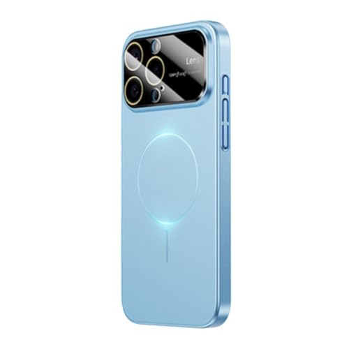 Starke magnetische Schutzhülle für iPhone 16 Pro Max, Fallschutz in Militärqualität, kompatibel mit Finger-Mag, stoßfest, Blau von Shinyruo