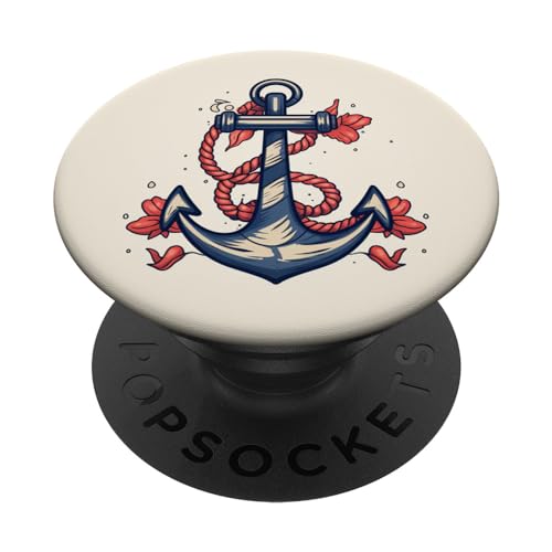 Anker PopSockets Klebender PopGrip Anker PopSockets Klebender PopGrip von Ship Anchor Gift for Seamann, Sailors and Captain