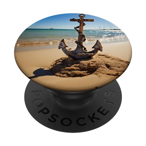 Anker PopSockets mit austauschbarem PopGrip Anker PopSockets mit austauschbarem PopGrip von Ship Anchor Gift for Seamann, Sailors and Captain