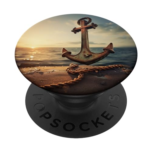 Anker PopSockets mit austauschbarem PopGrip Anker PopSockets mit austauschbarem PopGrip von Ship Anchor Gift for Seamann, Sailors and Captain