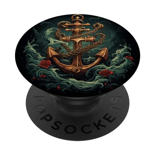 Anker PopSockets mit austauschbarem PopGrip Anker PopSockets mit austauschbarem PopGrip von Ship Anchor Gift for Seamann, Sailors and Captain