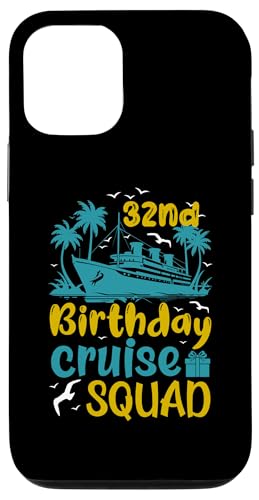 32. Geburtstag Kreuzfahrt Urlaub 32 Jahre alt Schiffsliebhaber Hülle für iPhone 12/12 Pro 32. Geburtstag Kreuzfahrt Urlaub 32 Jahre alt Schiffsliebhaber Hülle für iPhone 12/12 Pro von Ship Birthday Designs for Ship Lovers