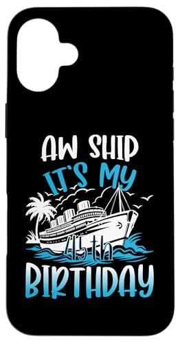 45. Geburtstag Kreuzfahrt Urlaub 45 Jahre alt Schiffsliebhaber Hülle für iPhone 16 Plus 45. Geburtstag Kreuzfahrt Urlaub 45 Jahre alt Schiffsliebhaber Hülle für iPhone 16 Plus von Ship Birthday Designs for Ship Lovers