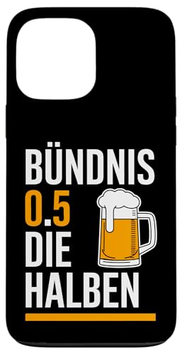 Bündnis 0,5 Die Halben – Lustiger Bier Spruch Hülle für iPhone 13 Pro Max Bündnis 0,5 Die Halben – Lustiger Bier Spruch Hülle für iPhone 13 Pro Max von Shirts mit lustigen Sprüchen by PeeKay