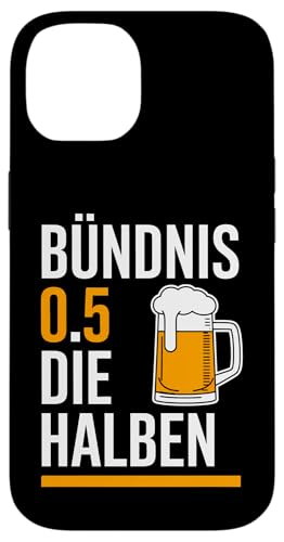 Bündnis 0,5 Die Halben – Lustiger Bier Spruch Hülle für iPhone 14 Bündnis 0,5 Die Halben – Lustiger Bier Spruch Hülle für iPhone 14 von Shirts mit lustigen Sprüchen by PeeKay