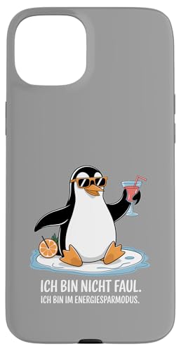 Ich bin nicht faul – Ich bin im Energiesparmodus Spruch Hülle für iPhone 15 Plus von Shirts mit lustigen Sprüchen by PeeKay