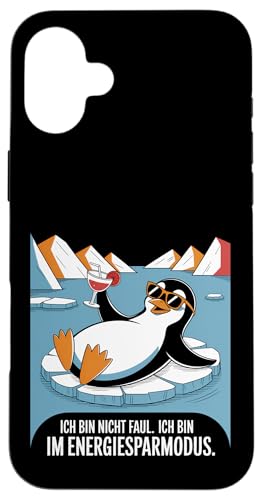 Ich bin nicht faul – Ich bin im Energiesparmodus Spruch Hülle für iPhone 16 Plus Ich bin nicht faul – Ich bin im Energiesparmodus Spruch Hülle für iPhone 16 Plus von Shirts mit lustigen Sprüchen by PeeKay