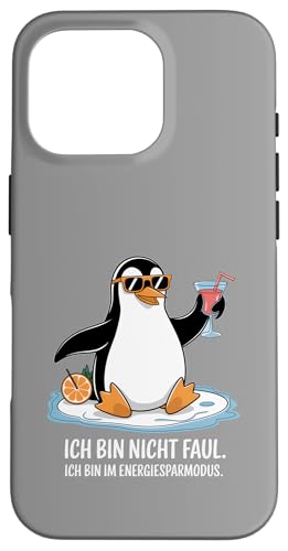 Ich bin nicht faul – Ich bin im Energiesparmodus Spruch Hülle für iPhone 16 Pro Ich bin nicht faul – Ich bin im Energiesparmodus Spruch Hülle für iPhone 16 Pro von Shirts mit lustigen Sprüchen by PeeKay