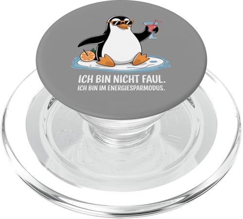 Ich bin nicht faul – Ich bin im Energiesparmodus Spruch PopSockets PopGrip für MagSafe Ich bin nicht faul – Ich bin im Energiesparmodus Spruch PopSockets PopGrip für MagSafe von Shirts mit lustigen Sprüchen by PeeKay