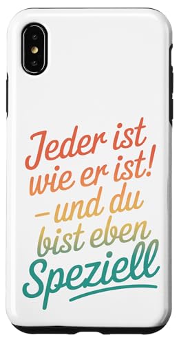Jeder ist wie er ist und du bist eben speziell Humor Spruch Hülle für iPhone XS Max Jeder ist wie er ist und du bist eben speziell Humor Spruch Hülle für iPhone XS Max von Shirts mit lustigen Sprüchen by PeeKay
