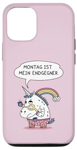 Montag ist mein Endgegner – Lustiger Einhorn Spruch Hülle für iPhone 12/12 Pro Montag ist mein Endgegner – Lustiger Einhorn Spruch Hülle für iPhone 12/12 Pro von Shirts mit lustigen Sprüchen by PeeKay