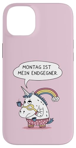 Montag ist mein Endgegner – Lustiger Einhorn Spruch Hülle für iPhone 14 Plus Montag ist mein Endgegner – Lustiger Einhorn Spruch Hülle für iPhone 14 Plus von Shirts mit lustigen Sprüchen by PeeKay