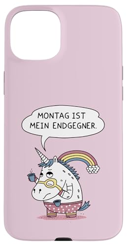 Montag ist mein Endgegner – Lustiger Einhorn Spruch Hülle für iPhone 15 Plus Montag ist mein Endgegner – Lustiger Einhorn Spruch Hülle für iPhone 15 Plus von Shirts mit lustigen Sprüchen by PeeKay