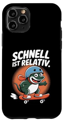 Schnell ist Relativ - Lustiger Skater Spruch Hülle für iPhone 11 Pro von Shirts mit lustigen Sprüchen by PeeKay