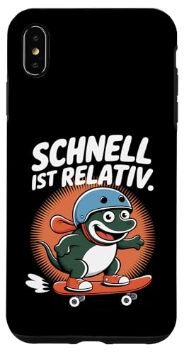 Schnell ist Relativ - Lustiger Skater Spruch Hülle für iPhone XS Max von Shirts mit lustigen Sprüchen by PeeKay
