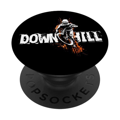 Downhill Mountainbike Motiv, MTB Shirt Fahrrad PopSockets Klebender PopGrip von Shirts of Heaven