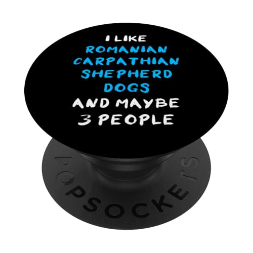 I Like Romanian Carpathian Shepherd Dogs And Maybe 3 People PopSockets Klebender PopGrip I Like Romanian Carpathian Shepherd Dogs And Maybe 3 People PopSockets Klebender PopGrip von Shirts & Geschenke für Hundebesitzer, Hundehalter