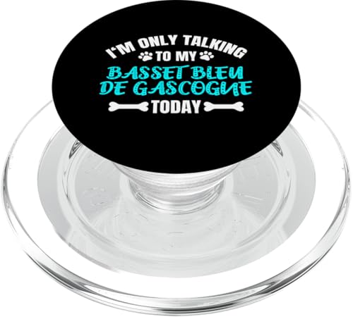 I'm Only Talking To My Basset Bleu de Gascogne Today PopSockets PopGrip für MagSafe I'm Only Talking To My Basset Bleu de Gascogne Today PopSockets PopGrip für MagSafe von Shirts & Geschenke für Hundebesitzer, Hundehalter