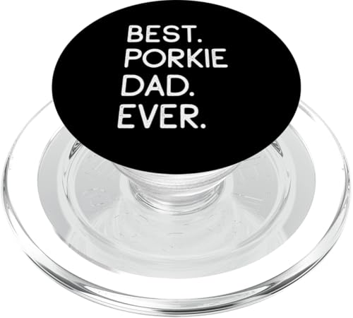 Porkies Pomeranian Yorkie Mix Best Porkie Dad Ever PopSockets PopGrip für MagSafe Porkies Pomeranian Yorkie Mix Best Porkie Dad Ever PopSockets PopGrip für MagSafe von Shirts & Geschenke für Hundebesitzer, Hundehalter