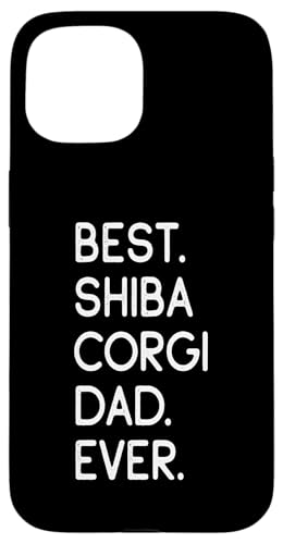 Shiba Inu Welsh Corgi Mix Best Shiba Corgi Dad Ever Hülle für iPhone 15 von Shirts & Geschenke für Hundebesitzer, Hundehalter